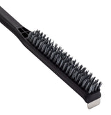 MASTER Chef Pizza Stone Cleaning Brush & Scraping Tool with Ergonomic Grip, Black