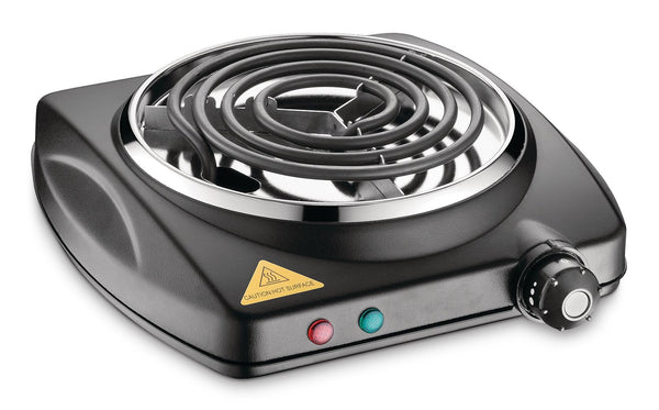 MASTER Chef Single Burner Hot Plate, Black, 1000W C3