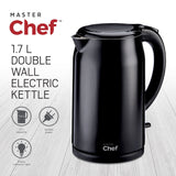 MasterChef Double Wall Kettle with Push Button Lid, 1.7-L