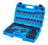 Mastercraft 140 Piece 1/4" and 3/8" Drive Black Socket Set