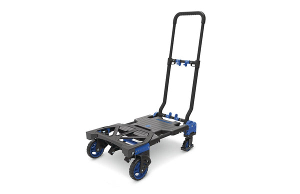Mastercraft 2-in-1 Folding Hand Truck, 300-lb, Black/Blue W5