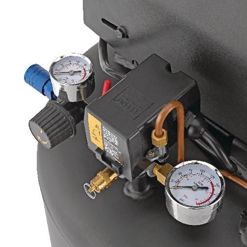 Mastercraft 26-Gallon Oil-Free Portable Vertical Air Compressor, Matte Black, 135 PSI, 1.8HP