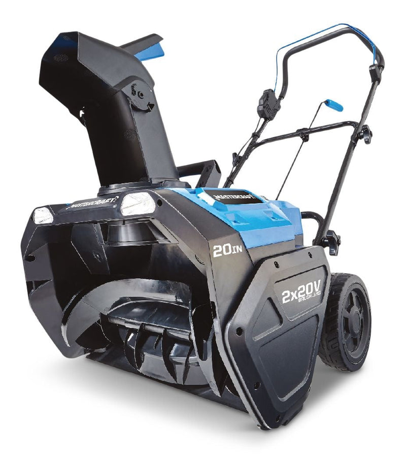 Mastercraft 2x20V Single Stage Cordless Snowblower with PWR POD 5.0Ah Battery, 20-in E8