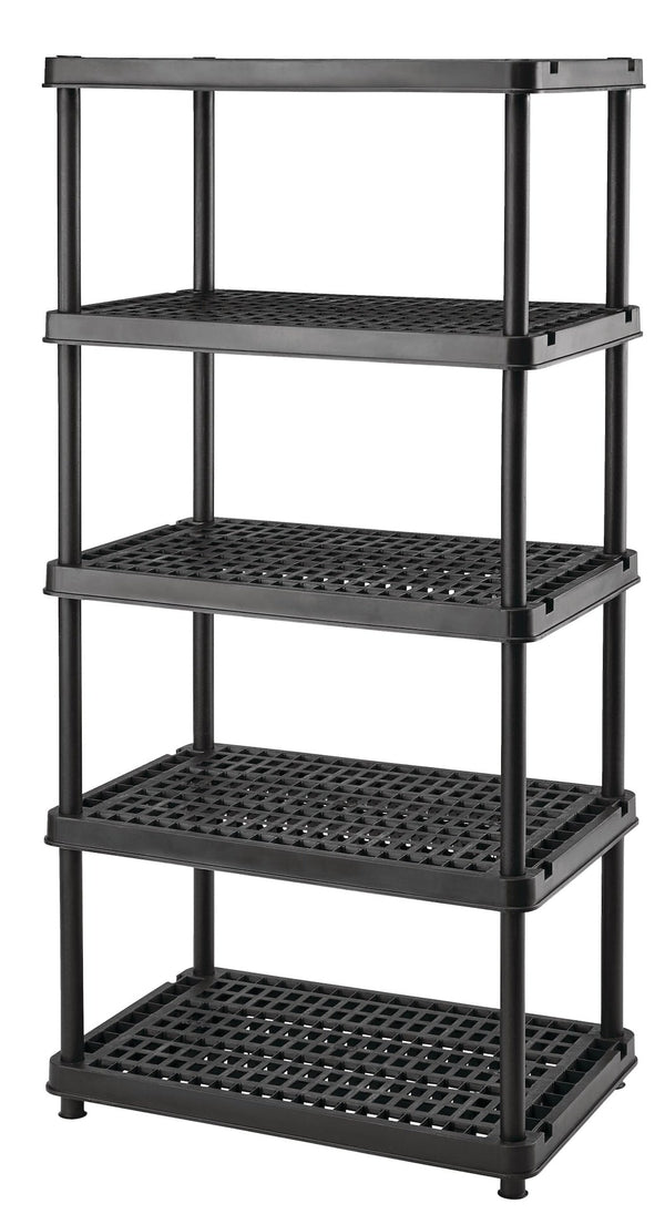 Mastercraft 5-Shelf Resin/ Plastic Storage Rack/ Shelving Unit, 36 x 24 x 72-in H4