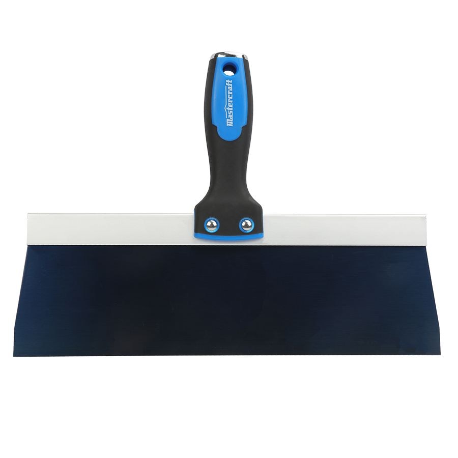 Mastercraft Drywall Patching & Taping Knife with Solvent-Resistant Blue Steel Blade, 12-in