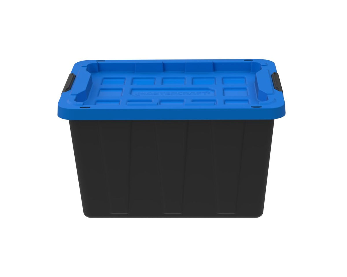 Mastercraft Heavy-Duty Easy Grip Latching Tote, 45.5-L