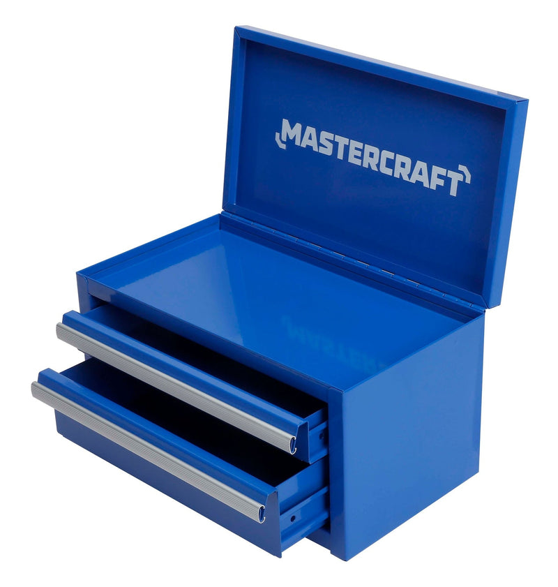 Mastercraft Mini Toolbox with 2 Drawers, Blue P0