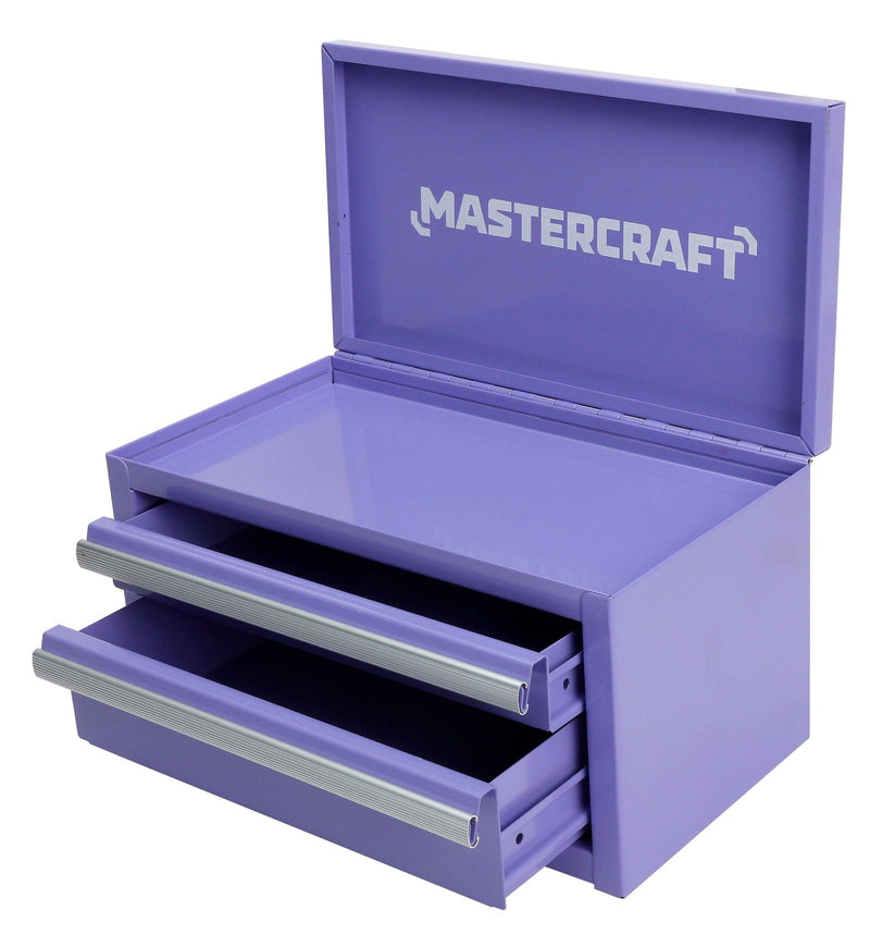 Mastercraft Mini Toolbox with 2 Drawers, Lilac T8