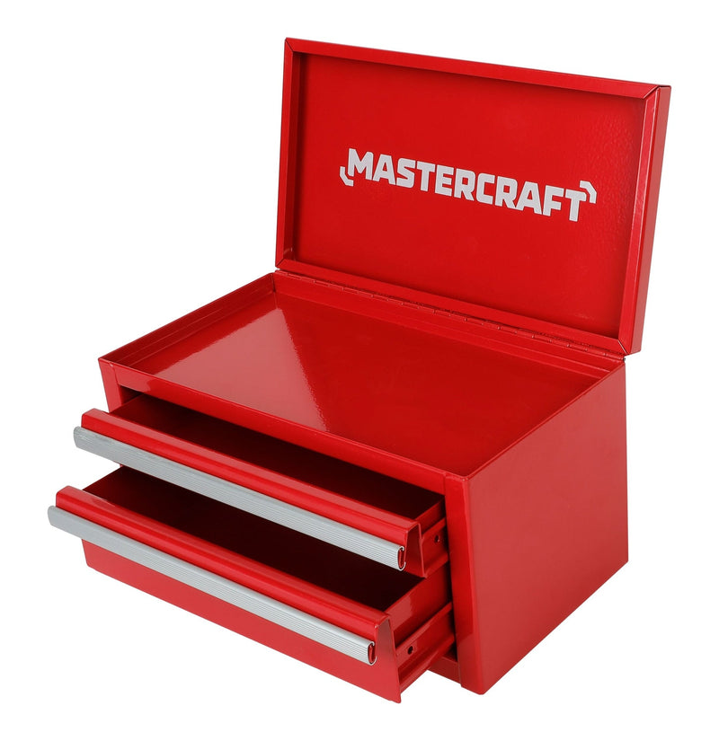 Mastercraft Mini Toolbox with 2 Drawers, Red M0