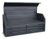 Mastercraft Tool Chest with 6 Drawers, Power Bar with USB, Black, 52-in