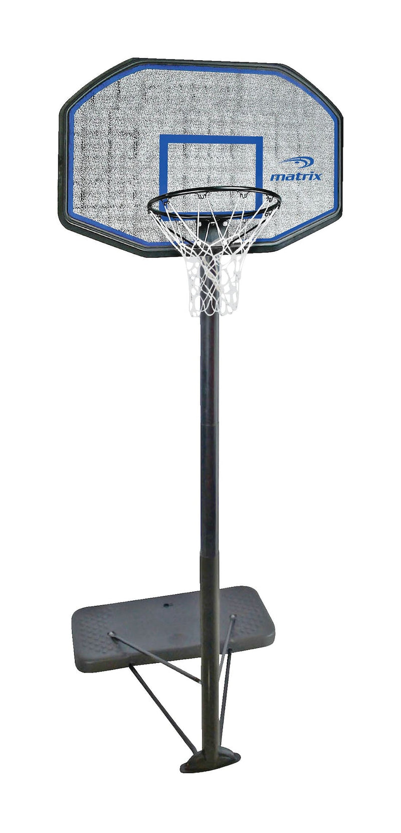 Matrix Portable Adjustable Basketball Backboard, Hoop & Net System, 44-in A1