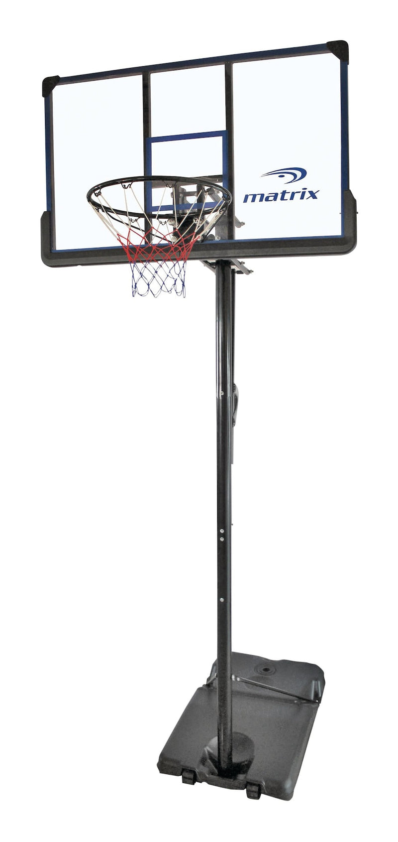 Matrix Portable Adjustable Basketball Backboard, Hoop & Net System, 48-in O7