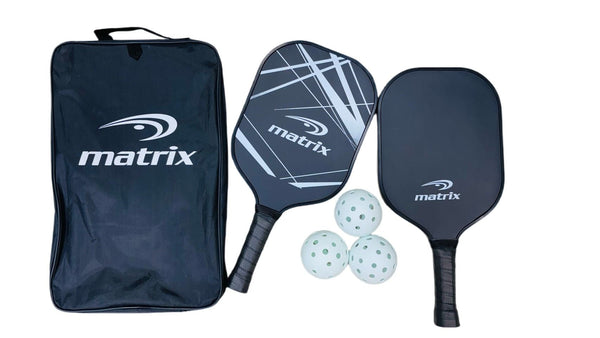 Matrix Recreational Official Size Pickleball Paddle/Racket & Ball Set, 5-pc F7