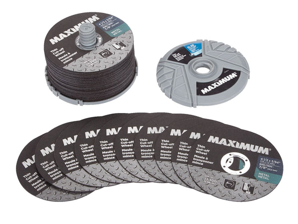 MAXIMUM 4-1/2-in x 3/64-in Aluminum Oxide Thin Cut off Wheel for Metal, 50-pk G3
