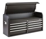 MAXIMUM Tool Storage Chest, Built-In Power Bar with USB, 8-Drawer, 56-in, Matte Black