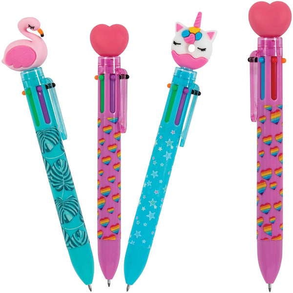 Merangue Pen With Fun Toppers, Assorted Colours J3