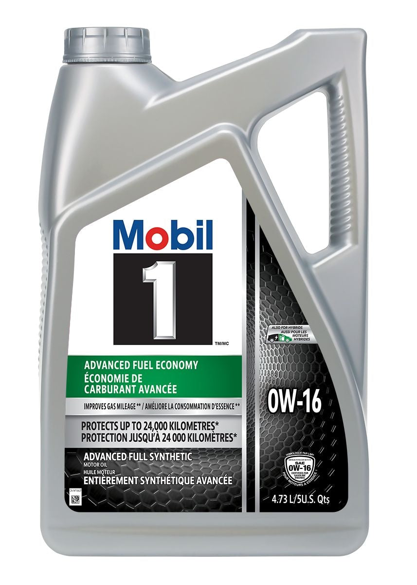 Mobil 1 Advanced Fuel Economy 0W16 Synthetic Engine/Motor Oil, 4.73-L