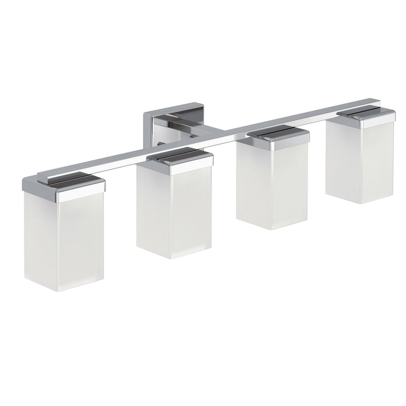 Moen 90-Degree Vanity Lighting Fixture, Chrome, 4-L Y4