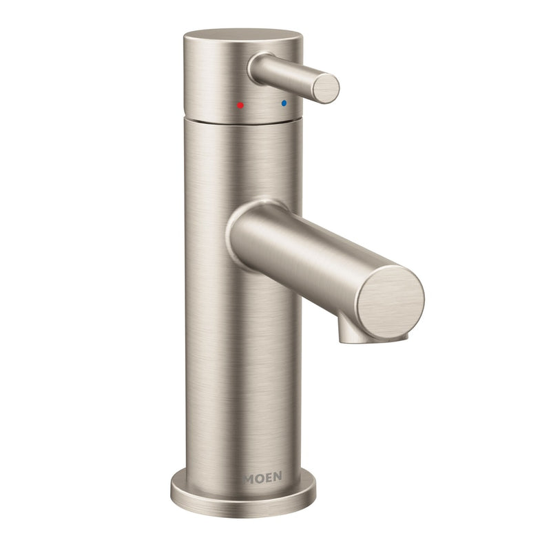 Moen Align Single Handle High Arc Single Hole Bathroom Sink Faucet, Brushed Nickel J3