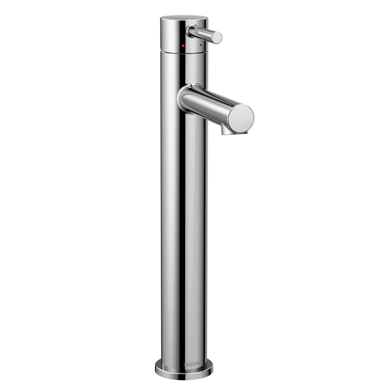 Moen Align Single Handle High Arc Vessel Single Hole Bathroom Sink Faucet, WaterSense Certified, Chrome X5