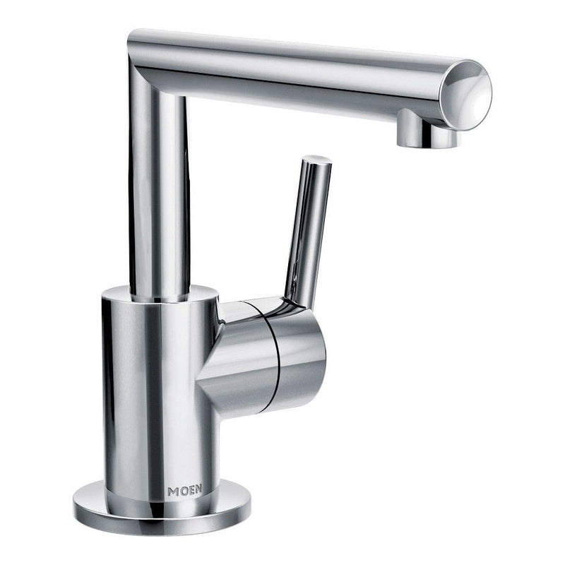 Moen Arris Single Handle Single Hole Bathroom Sink Faucet, WaterSense Certified, Chrome Q3
