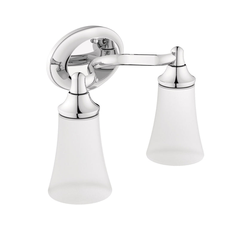 Moen EVA Dual Vanity Lighting Fixture, Chrome A2