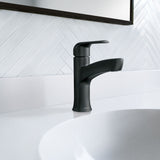 Moen Tilson Single-Handle Matte Black Bathroom Lavatory/Bathroom Sink Faucet