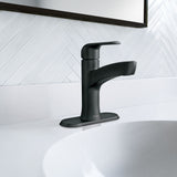 Moen Tilson Single-Handle Matte Black Bathroom Lavatory/Bathroom Sink Faucet