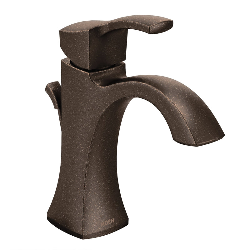 Moen Voss Double Handle High Arc Single Hole Bathroom Sink Faucet, WaterSense Certified, Oil Rubbed Bronze P8