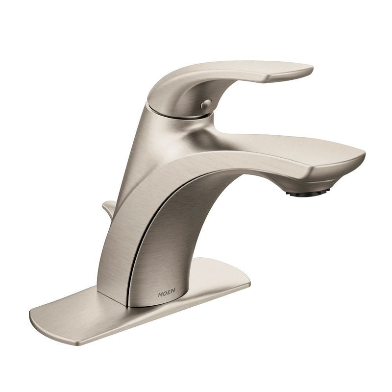 Moen Zarina Single Handle Bathroom Faucet, Spot Resist Brushed Nickel G3