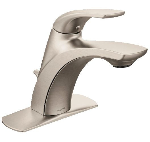 Moen Zarina Single Handle Bathroom Faucet, Spot Resist Brushed Nickel