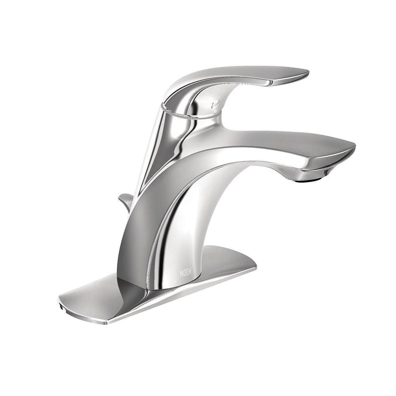 Moen Zarina Single Handle High Arc Bathroom Faucet, Chrome D6