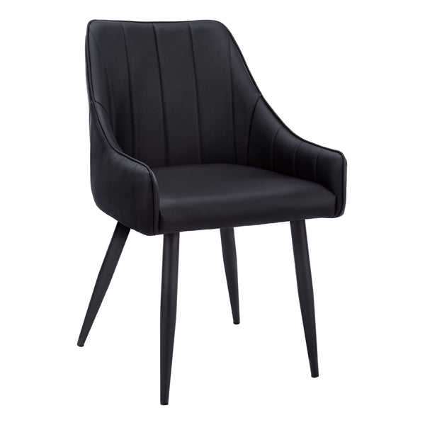 Monarch Tufted Leather Look Dining Chair Set, 2-pc X7