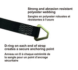 MotoMaster 10,000-lb Axle Strap, with D-rings, 2-in x 31-in