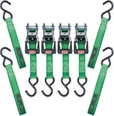 MotoMaster 1,500-lb Ratchet Tie-Down Straps, with Padded Handle, 1-in x 14-ft, (2.5 cm x 4.3 m), 4-pk