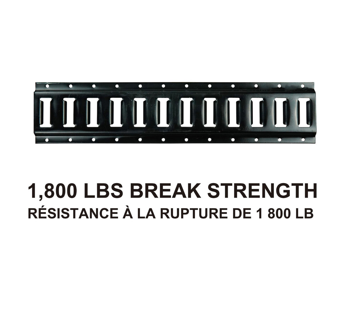 MotoMaster 2,000-lb E-Track, Horizontal, 24-in