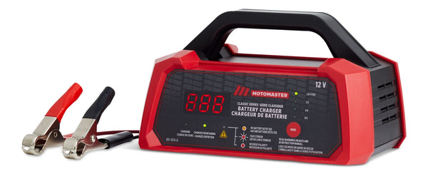 MotoMaster Classic Series Smart Battery Charger/Maintainer, Fully Automatic, 8/4/2-Amp, 12V Q6