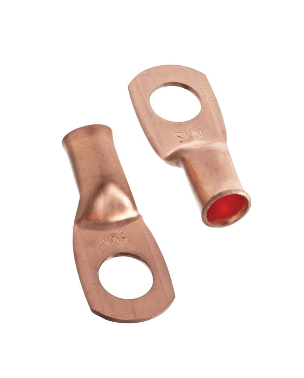 MotoMaster Copper Battery Cable Ends/Terminal Lugs/Ring Terminals, 4-Gauge, 3/8-in Stud J2
