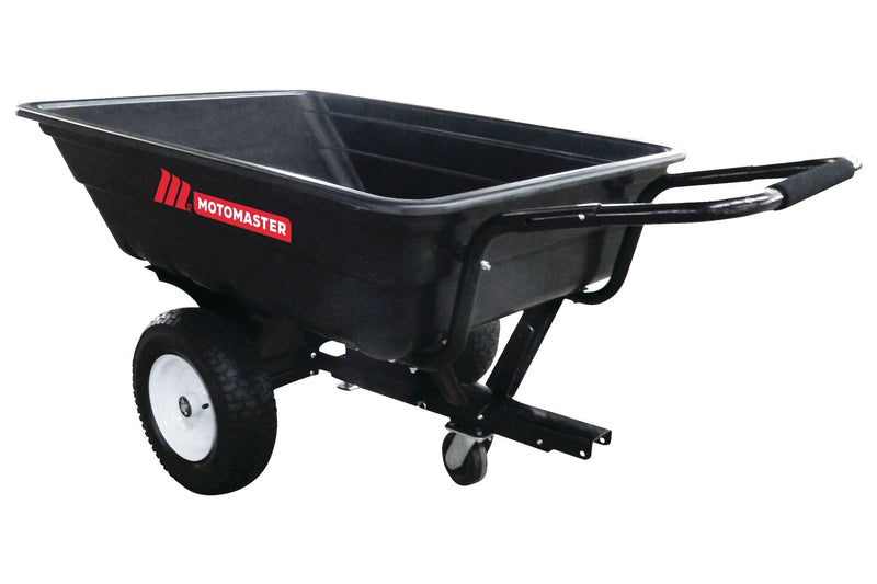 MotoMaster Poly Bed Utility Trailer Cart with Steel Frame, Black, 500-lb B2