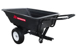 MotoMaster Poly Bed Utility Trailer Cart with Steel Frame, Black, 500-lb