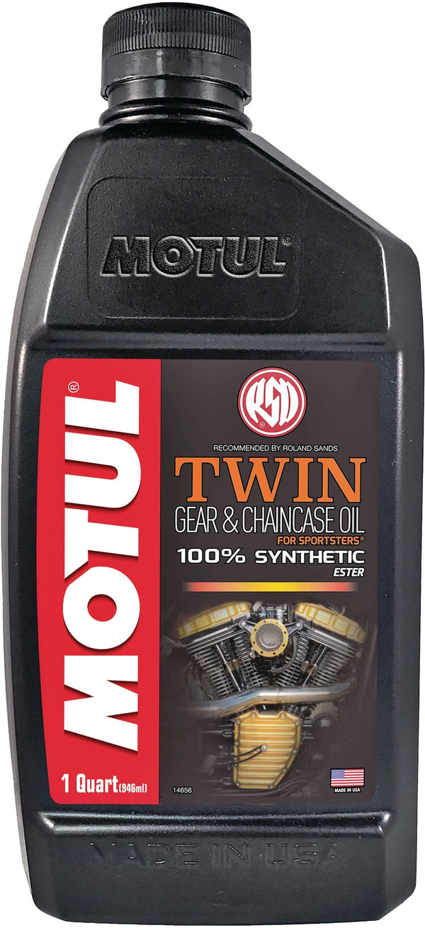 Motul Twin Synthetic Gear & Chaincase Motorcycle Oil, 946-mL K5