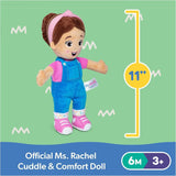 Ms. Rachel Cuddle & Comfort Doll 11-in Premium Plush, Ages 6 Months to 3+