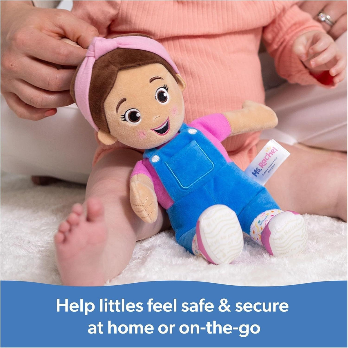 Ms. Rachel Cuddle & Comfort Doll 11-in Premium Plush, Ages 6 Months to 3+