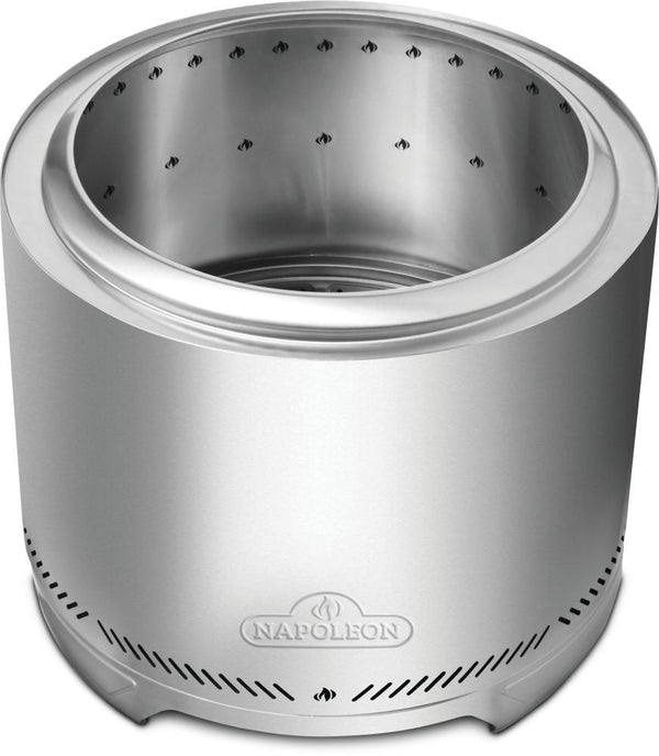Napoleon Timberwolf Outdoor Smokeless Multi-Fuel Fire Pit, Stainless Steel, 22-in J1
