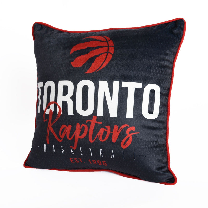 NBA Toronto Raptors Basketball Est. 1995 Décor Throw Pillow For Fans, Black, 18-in x 18-in Y8