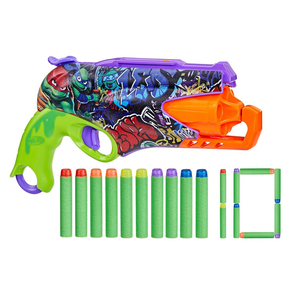 NERF Inked Teenage Mutant Ninja Turtles 5-Dart Blaster Q0