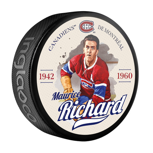 NHL Montreal Canadiens Maurice Richard Hockey Puck, 6-oz K9