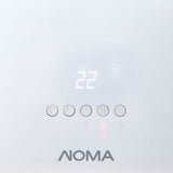 NOMA 3-Setting Cabinet Heater with Child Lock, Quartz and Radiant Heating, Wood Grain Finish