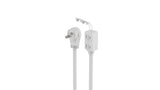 NOMA 8-ft 2-in 16/2 Extension Cord, Flat plug, 3 Outlets, White