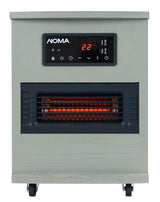 NOMA Ashwood Infrared Wood Cabinet Heater with Remote Control and Thermostat, Grey